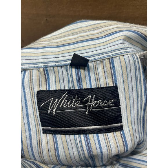 White House Men's Long Sleeve Pearl Snap‎ Dress Shirt Size X-Large - Picture 2 of 3